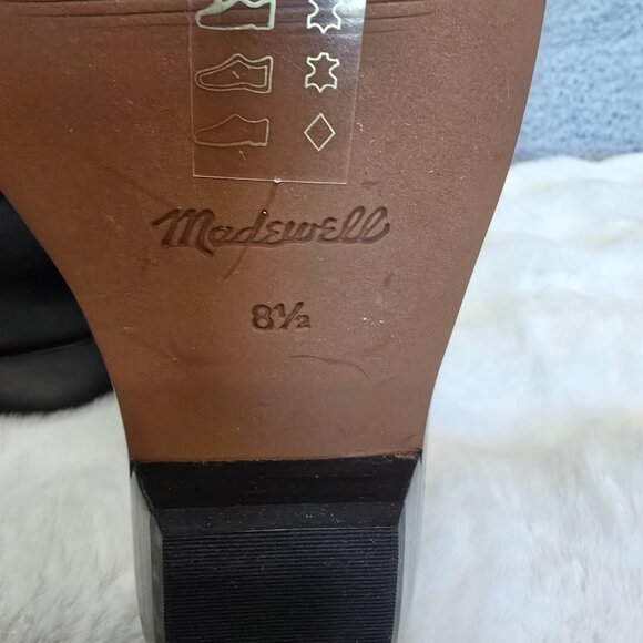 Madewell Idris Black Leather Ankle Boot Bootie Women Sizes NEW Western Inspired - Picture 12 of 12